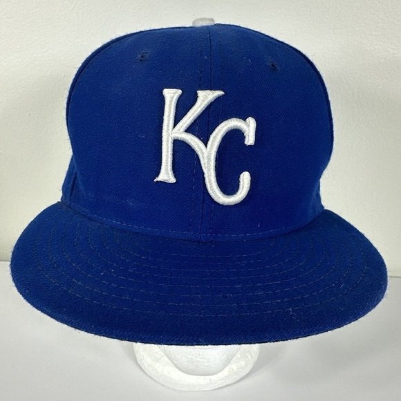 New Era Other - New Era Kansas City Royals KC 9FIFTY MLB Size 7 3/8 Flatbill Hat Cap Blue